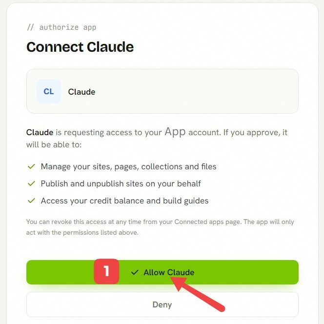 Claude Allow permission screen